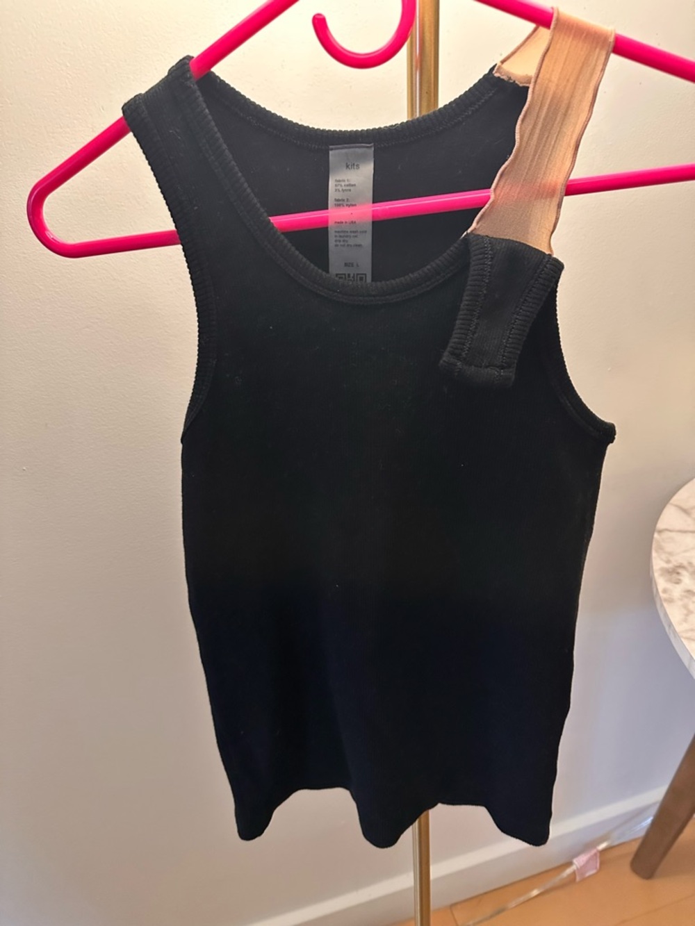 Designer Ribbed Tank Top with Scoop Neck